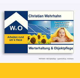 Bodensee-Design Referenz Visitenkarte W&O Objektpflege